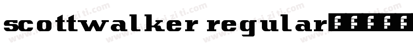 scottwalker regular字体转换